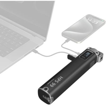 SmallRig 4553 HPS99 - uchwyt z powerbankiem, przykład użycia